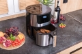 Frytkownica beztłuszczowa Air Fryer frytownica polskie menu 4,5 l / 1400 W Linbox Inox