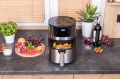 Frytkownica beztłuszczowa Air Fryer frytownica polskie menu 4,5 l / 1400 W Linbox Inox