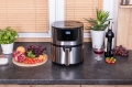 Frytkownica beztłuszczowa Air Fryer frytownica polskie menu 4,5 l / 1400 W Linbox Inox