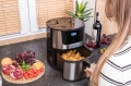 Frytkownica beztłuszczowa Air Fryer frytownica polskie menu 4,5 l / 1400 W Linbox Inox