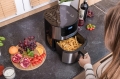 Frytkownica beztłuszczowa Air Fryer frytownica polskie menu 4,5 l / 1400 W Linbox Inox