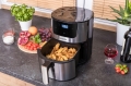 Frytkownica beztłuszczowa Air Fryer frytownica polskie menu 4,5 l / 1400 W Linbox Inox