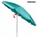 Duży parasol plażowy ogrodowy dwuwarstwowy wodoodporny turkusowy 190 x 180 cm