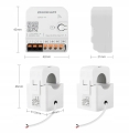 Licznik energii prądu mocy dwufazowy 2-fazy dwukierunkowy przekładnik 120 A ZigBee Tuya Home Assistant ZigBee2MQTT