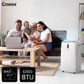 Klimatyzator przenośny 4,7 kW 45 m2 b.cichy pilot WiFi Tuya akcesoria Cronos