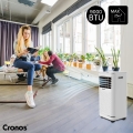 Klimatyzator przenośny cichy 2,6 kW 25 m2 pilot WiFi Tuya akcesoria Cronos