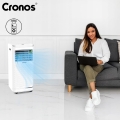 Klimatyzator przenośny cichy 2,6 kW 25 m2 pilot WiFi Tuya akcesoria Cronos