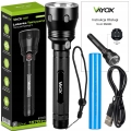 Latarka wojskowa taktyczna LED dla służb akumulatorowa wodoodporna IPX5 lampa USB-C Pro Vayox