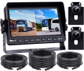 Zestaw cofania 2x kamera HD 720 p monitor IPS 7" 12-32 V dwie kamery 170° BSD rejestrator 