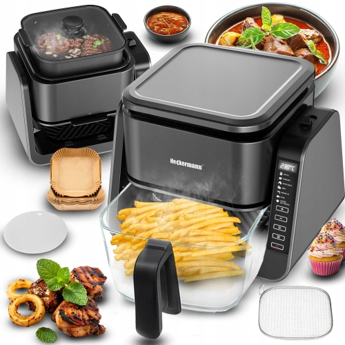 Wielofunkcyjna frytkownica frytkownica beztłuszczowa Multicooker Air Fryer obracana płyta grzewcza 1700 W 4 l