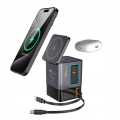 Super szybka ładowarka USB zasilacz GaN 105 W PD zwijany kabel 6w1 USB-C QC 4.0 LED MagSafe
