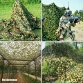 Siatka wojskowa maskująca cieniująca ogrodowa 3 x 5 m kamuflaż 15 m2 trytki zaciskowe