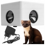 Profesjonalny najmocniejszy odstraszacz kun myszy szczurów i gryzoni 2500 m² 360° wodoodporny III generacji