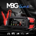 Mocny inteligentny automatyczny prostownik ładowarka do akumulatora LCD 24 V 12 V 25 A tryb naprawy Booster