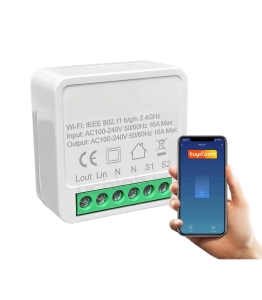 Mini przekaźnik gniazdko włącznik dopuszkowy 3500 W 16 A WiFi Tuya 