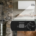 Mocny bojler elektryczny 80 l 2000 W poziomy spłaszczony zbiornik podgrzewacz wody energooszczędny