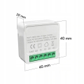 Mini przekaźnik gniazdko włącznik dopuszkowy 3500 W 16 A WiFi Tuya 