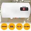 Mocny bojler elektryczny 30 l 2000 W pionowy okrągły zbiornik podgrzewacz wody energooszczędny