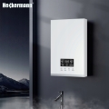 Elektryczny przepływowy podgrzewacz wody 230 V 8,5 kW 30–55 °C biały słuchawka 