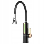  Elektryczny przepływowy podgrzewacz wody kran złota bateria kuchenna VA0416 wyświetlacz LCD Vayox 