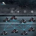 Interkom motocyklowy Ejeas MS8 8 osób 7000 m IP67 mesh 3.0 redukcja szumów