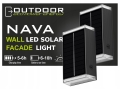 2x lampa solarna elewacyjna Nava LED ogrodowa solar czujnik zmierzchu IP54