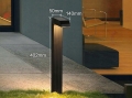 Lampa solarna ogrodowa wbijana słupek reflektor ogrodowy Nora IP54