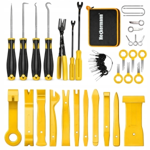 Zestaw ściągaczy do demontażu tapicerki usuwania radia ściągacze osłon plastików 43w1