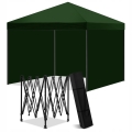 Pawilon namiot ogrodowy handlowy cateringowy ekspresowy imprezowy zielony 3 x 3 m