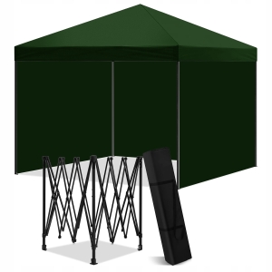 Pawilon namiot ogrodowy handlowy cateringowy ekspresowy imprezowy zielony 3 x 3 m