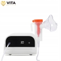 Profesjonalny inhalator nebulizator dla dzieci dorosłych 2 maseczki do inhalacji filtry 6,7 l/min