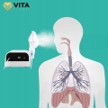 Profesjonalny inhalator nebulizator dla dzieci dorosłych 2 maseczki do inhalacji filtry 6,7 l/min