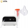 Profesjonalny inhalator nebulizator dla dzieci dorosłych 2 maseczki do inhalacji filtry 6,7 l/min