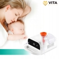 Profesjonalny inhalator nebulizator dla dzieci dorosłych 2 maseczki do inhalacji filtry 6,7 l/min