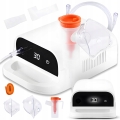 Profesjonalny inhalator nebulizator dla dzieci dorosłych 2 maseczki do inhalacji filtry 6,7 l/min