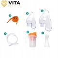 Profesjonalny inhalator nebulizator dla dzieci dorosłych 2 maseczki do inhalacji filtry MMAD ≤ 3,8 µm