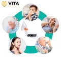 Profesjonalny inhalator nebulizator dla dzieci dorosłych 2 maseczki do inhalacji filtry MMAD ≤ 3,8 µm