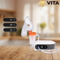 Profesjonalny inhalator nebulizator dla dzieci dorosłych 2 maseczki do inhalacji filtry MMAD ≤ 3,8 µm