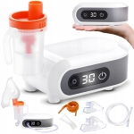Profesjonalny inhalator nebulizator dla dzieci dorosłych 2 maseczki do inhalacji filtry MMAD ≤ 3,8 µm