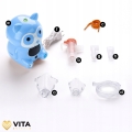 Profesjonalny inhalator nebulizator dla dzieci dorosłych 2 maseczki do inhalacji filtry ≤ 65 dB MMAD ≤ 3,8 µm