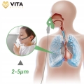 Profesjonalny inhalator nebulizator dla dzieci dorosłych 2 maseczki do inhalacji filtry ≤ 65 dB MMAD ≤ 3,8 µm