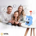 Profesjonalny inhalator nebulizator dla dzieci dorosłych 2 maseczki do inhalacji filtry ≤ 65 dB MMAD ≤ 3,8 µm