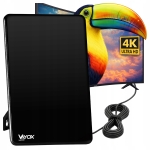 Mocna antena TV pokojowa DVB-T2 aktywna 4K Vayox