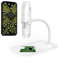 Bezprzewodowy mikroskop cyfrowy edukacyjny WiFi PC powiększenie 1000x 8x LED FHD 1080 p