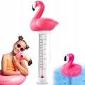 Termometr basenowy pływający do wody do basenu jacuzzi flaming + sznurek