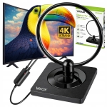 Antena pokojowa DVB-T2 aktywna do TV naziemnej wzmacniacz 4K LTE MUX8 Vayox