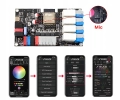 Płytka ESP32 WLED PWM 4x przekaźnik IR mikrofon Tasmota Home Assistant RPi