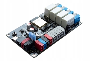 Płytka ESP32 WLED PWM 4x przekaźnik IR mikrofon Tasmota Home Assistant RPi