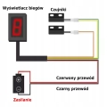 Wyświetlacz uniwersalny biegów LED wskaźnik zmiany do motocykla czerwony