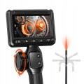 Profesjonalny endoskop kamera inspekcyjna ruchoma głowica 360° 1,5 m 8,5 mm ekran FHD do rur silnika
